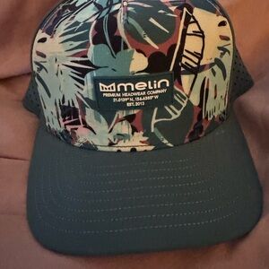 Melin Men's Tropical Print Cap - Green and Black never worn rare